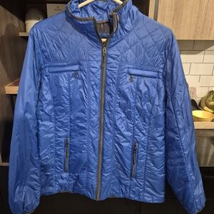 Women's Blue Quilted Jacket